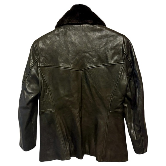 Andrew Marc Vintage Dark Brown Lambskin Leather Jacket, Womens size XS - Picture 3 of 14